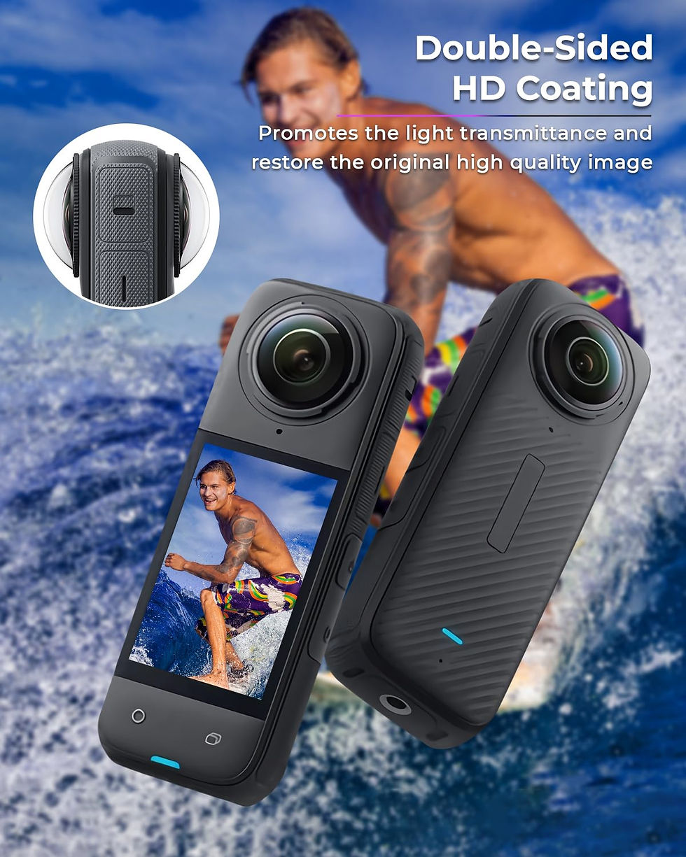 Thumbnail: JZW-Shop X4 Lens Guards & Screen Protector for Insta 360 X4, Anti-Scratch