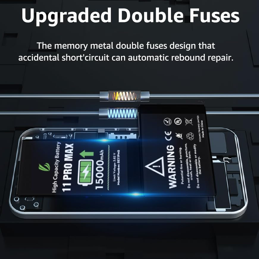 Thumbnail: LL TRADER Battery for iPhone Pro Capacity 11 Max 15000 Battery for iPhone