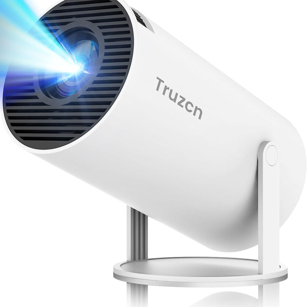 Thumbnail: Mini Projector, Support 4K 1080P Portable Projector with WIFI6 and 5.2