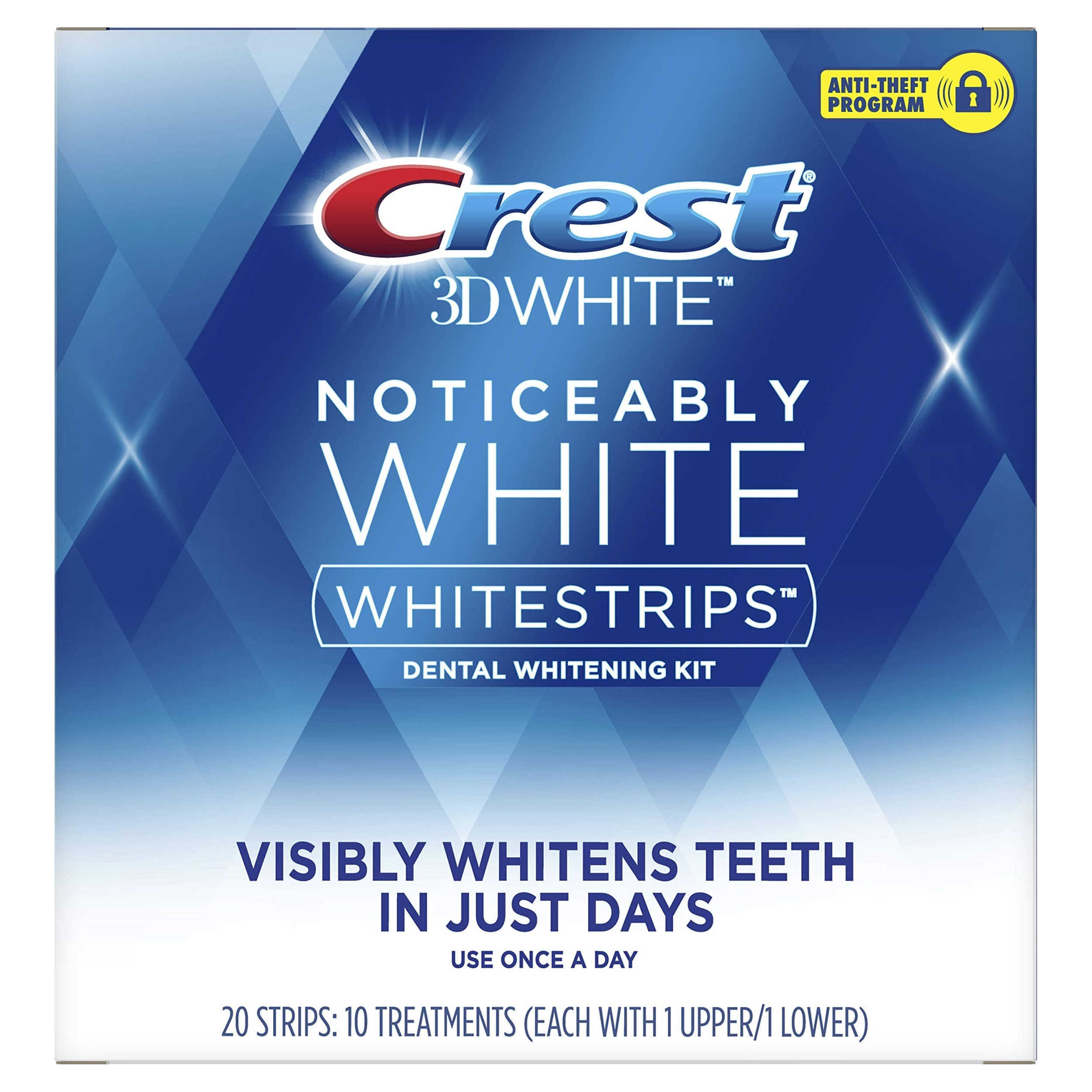Crest 3D Whitestrips Teeth Whitening Kit � 20 Strips, 10 Count Pack
