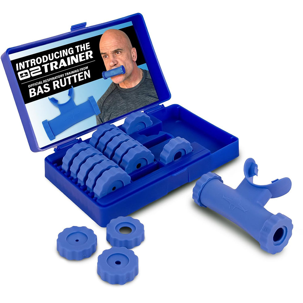 Bas Rutten O2Trainer � Breathing Muscle & Lung Training Device (16 Caps Blue)