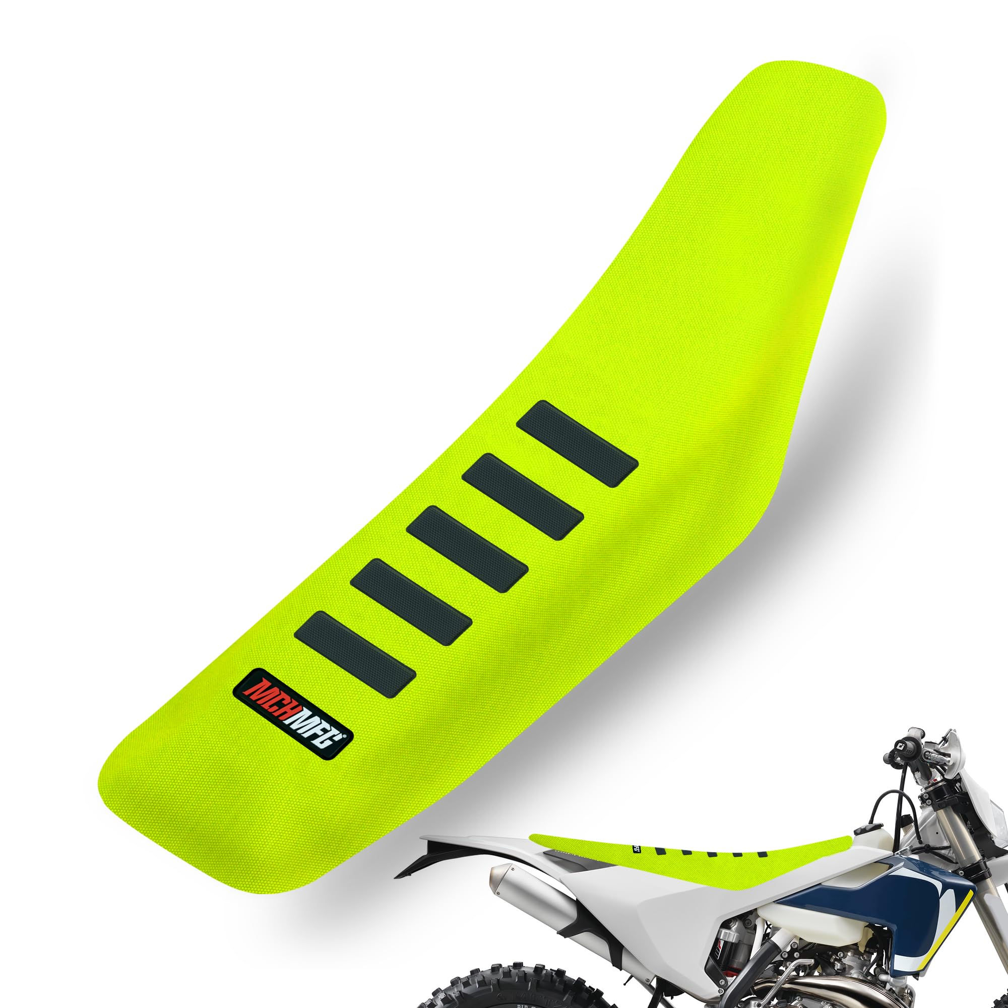 Ribbed Seat Cover for SX DRZ XCF RMZ 125 250 KXF YZF Dirt Bike Yellow 300
