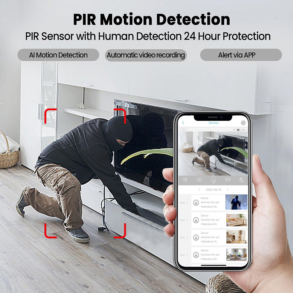 Thumbnail: Javiscam 2K WiFi Spy Camera, Hidden, 100-Day Battery, Night Vision Security