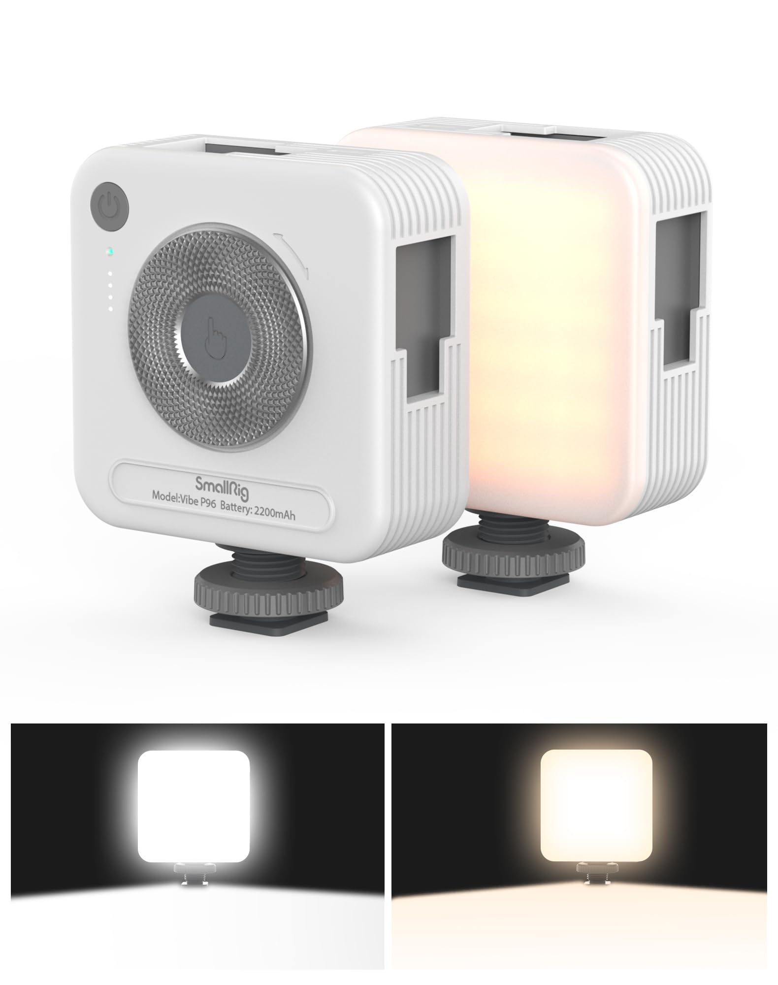 SmallRig P96 LED Video Light, Portable 96 LEDs, 2700-6500K, Rechargeable