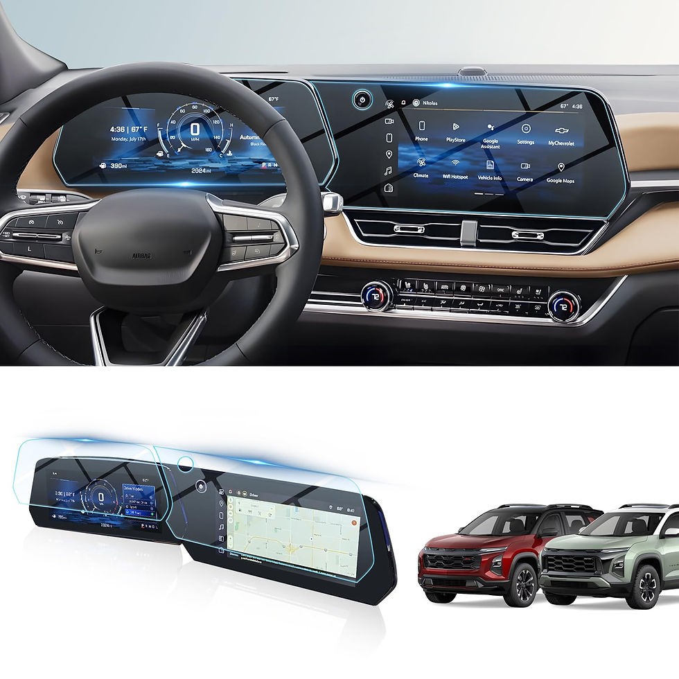 Thumbnail: BIBIBO 2Pcs Screen Protector for 2025 Chevy Equinox, Anti-Glare, Clear
