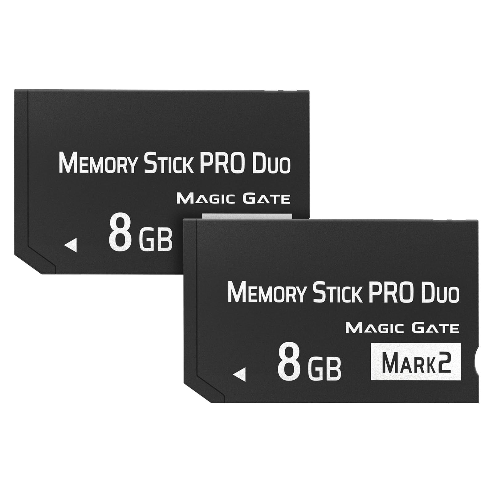 Memory Stick Pro Duo 8GB 2-Pack, High-Speed Compatible with PSP, Cameras (Black)