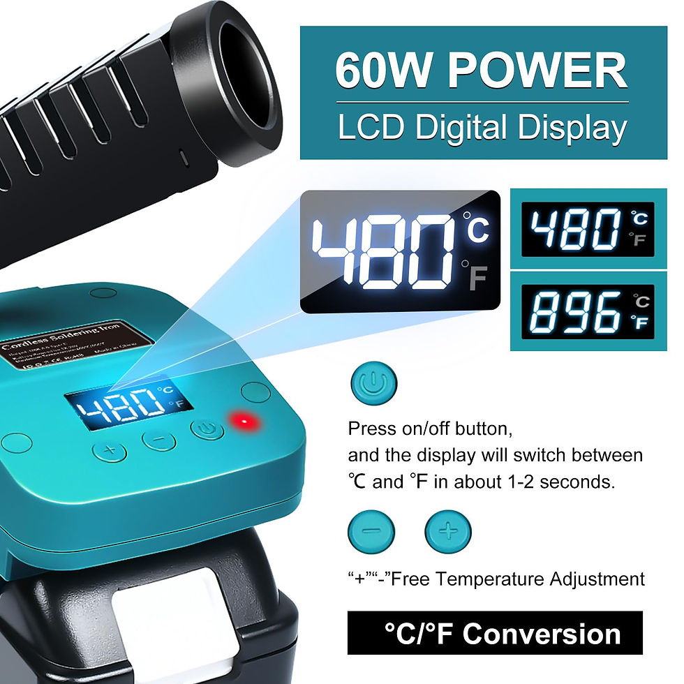 Thumbnail: Cordless Iron for Portable Electric Station With Soldering Makita 18V USB