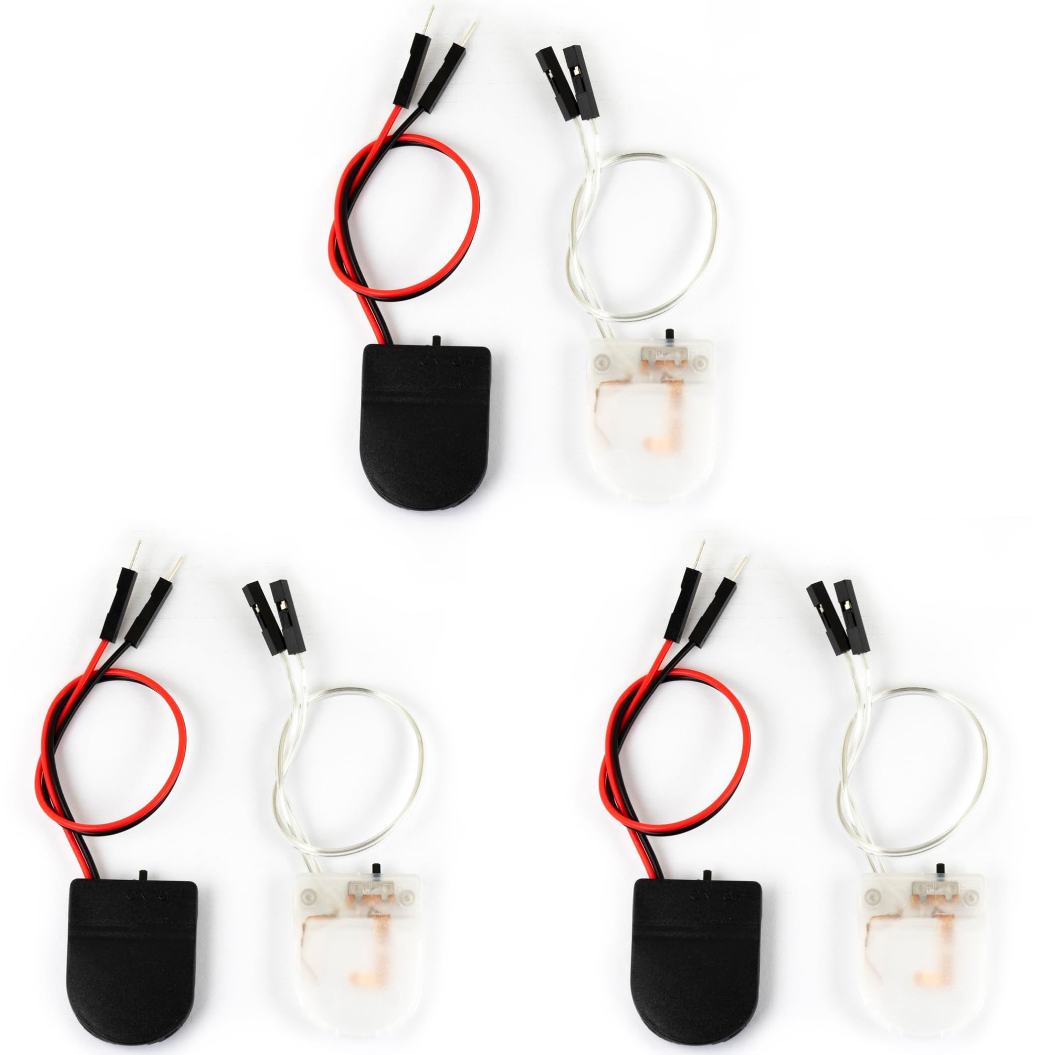6pcs CR2032 RTC Battery Case for Raspberry Pi with Male/Female Pin Header