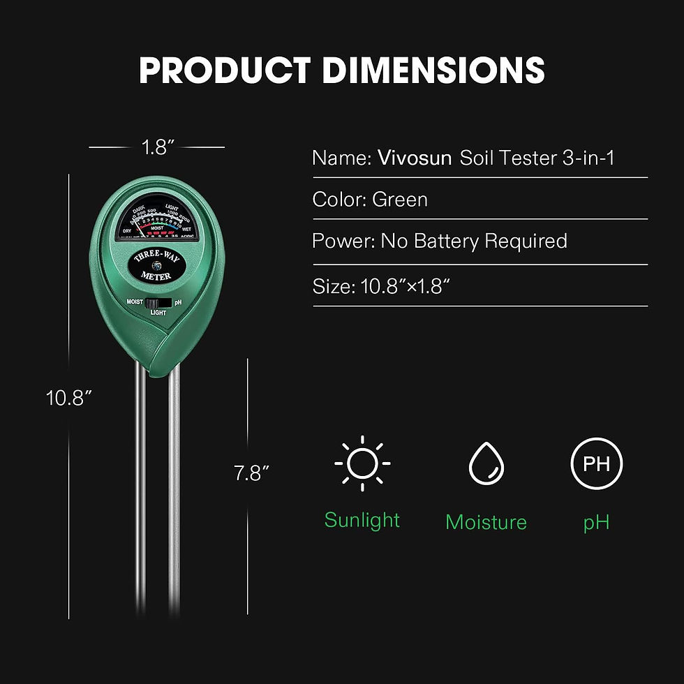 Thumbnail: VIVOSUN PH TDS and EC Pen for Digital Meter, Moisture Blue, Water, Soil