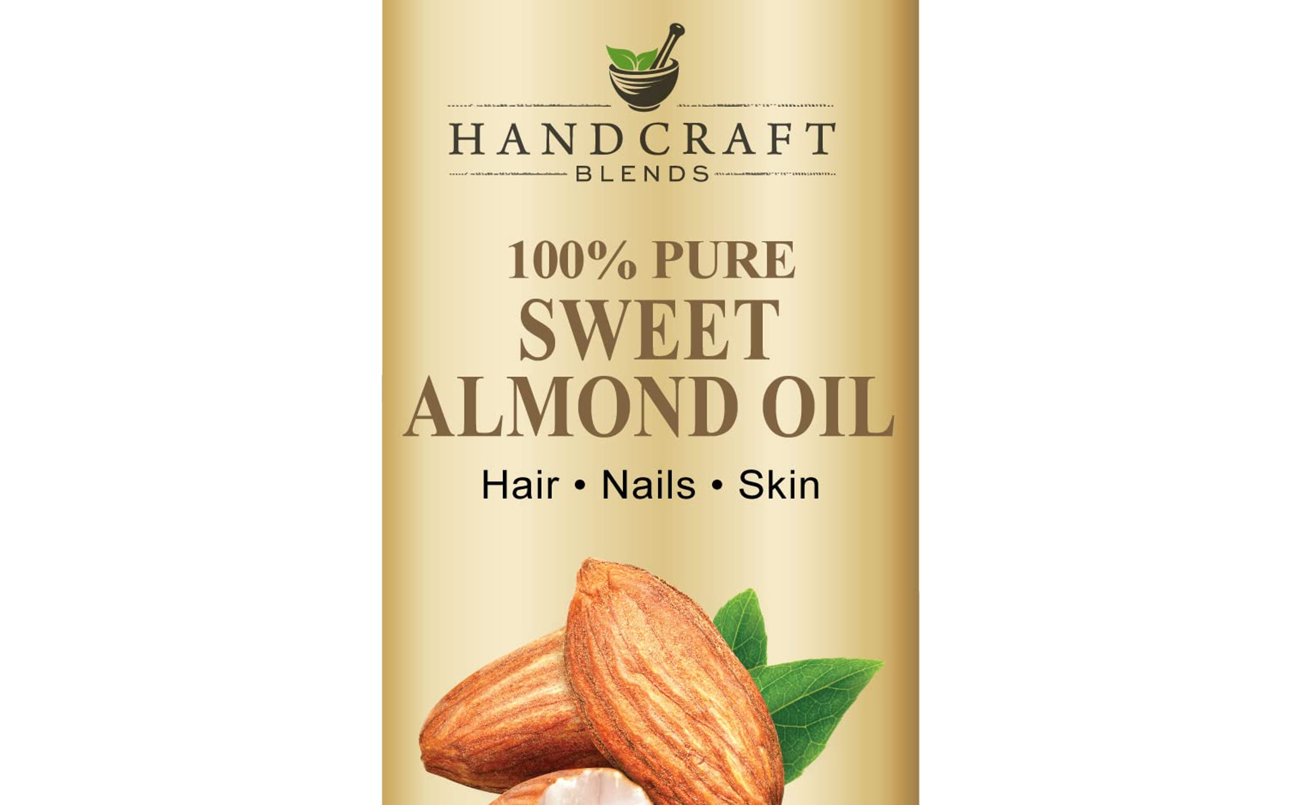 Handcraft Sweet Almond Oil, 236ml, Pure & Natural Carrier Oil