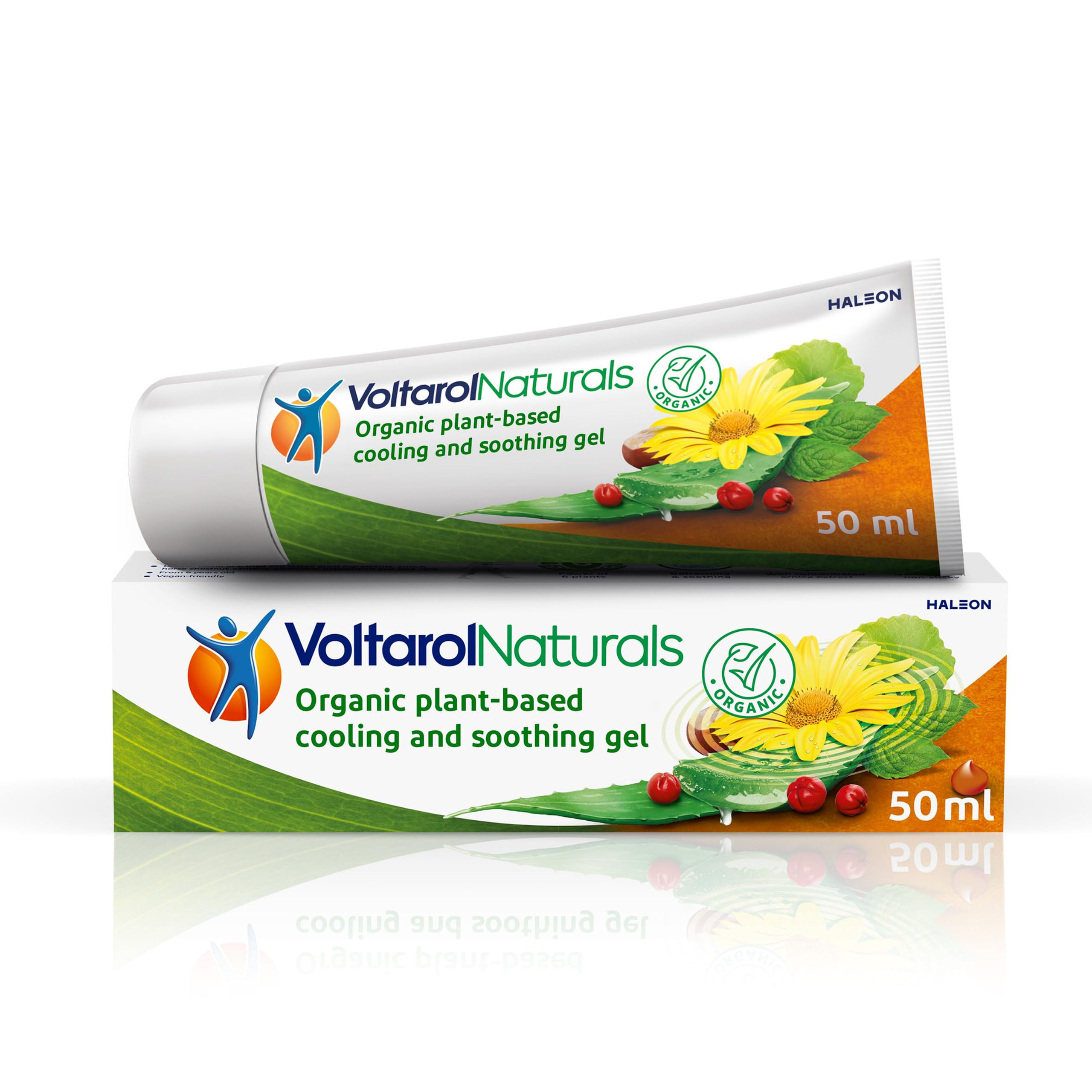 VoltarolNaturals Organic Cooling Gel, 50ml, Unscented, Plant-Based Therapy