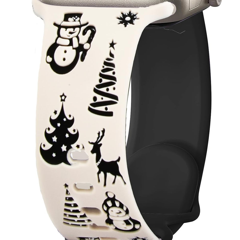 Thumbnail: Blingbrione Xmas Band for Apple Watch, Green Red Santa Strap, Series 10-1