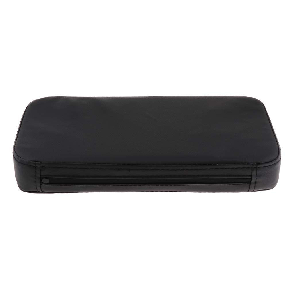Sharplace PU Leather Massage Bed Table Head Bolster, Black, 33_16_5cm