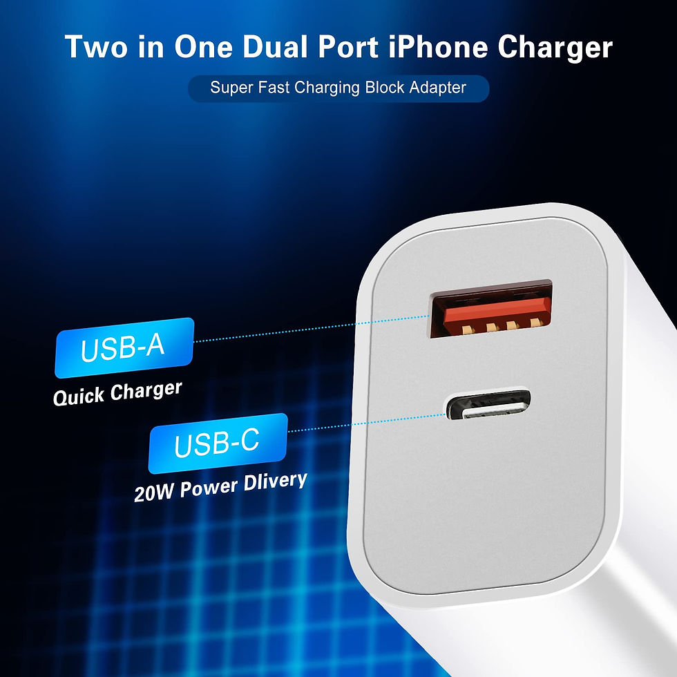 Thumbnail: Fast Charger for iPhone 14/13/12/11, 10FT USB C Lightning Cable, 2-Pack