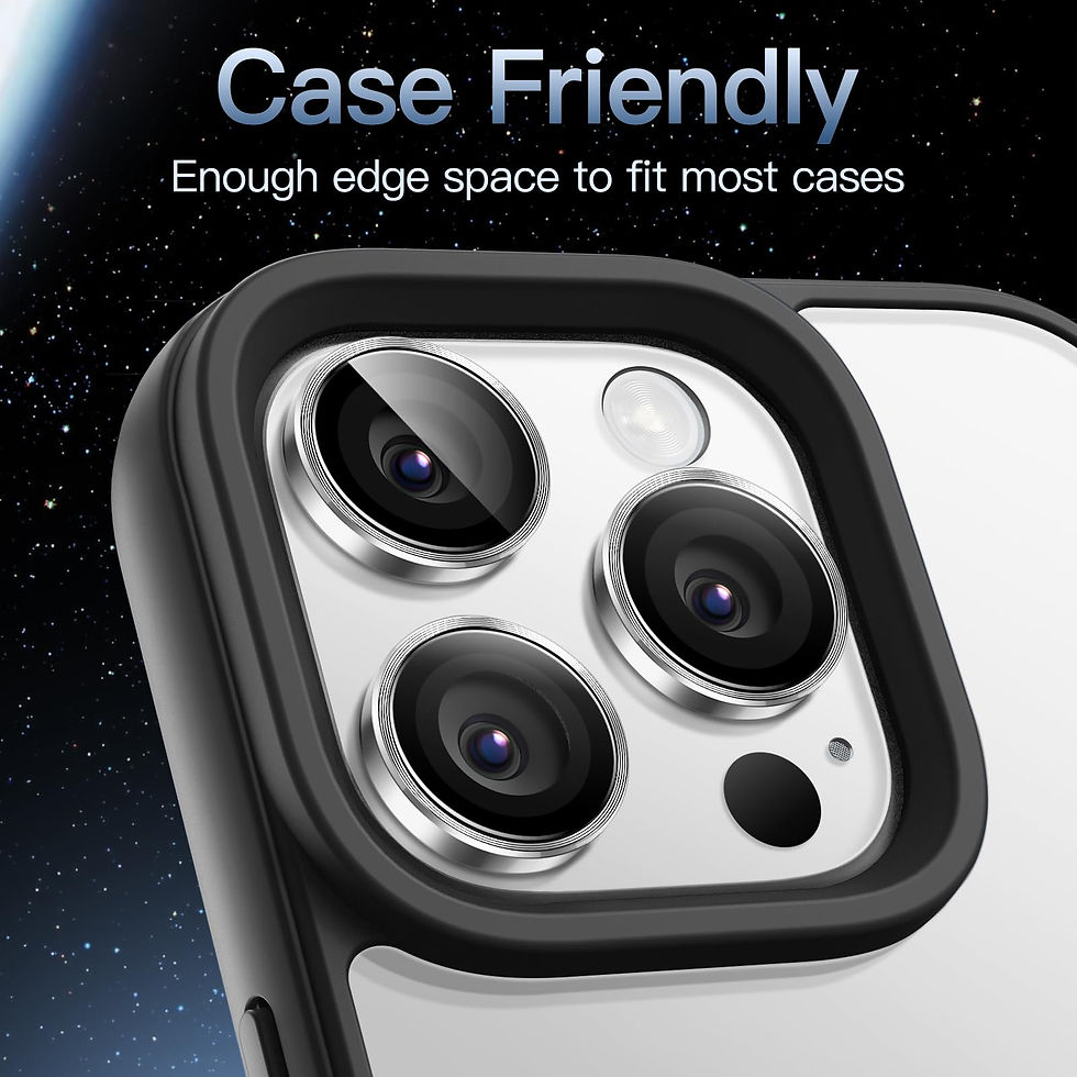 Thumbnail: JETech 9H Tempered Glass Camera Lens Protector for iPhone 16 Pro (Silver)