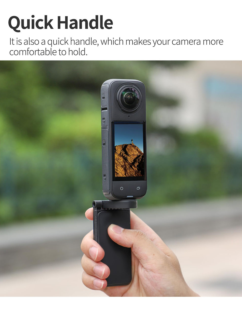 Thumbnail: Magnetic Mount Stand for Insta360 x4, Action Camera Accessory, Black