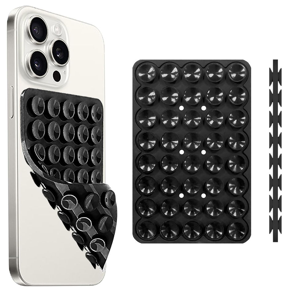 Thumbnail: Silicone Suction Cup Phone Case Mount for Hands-Free Photos, Black