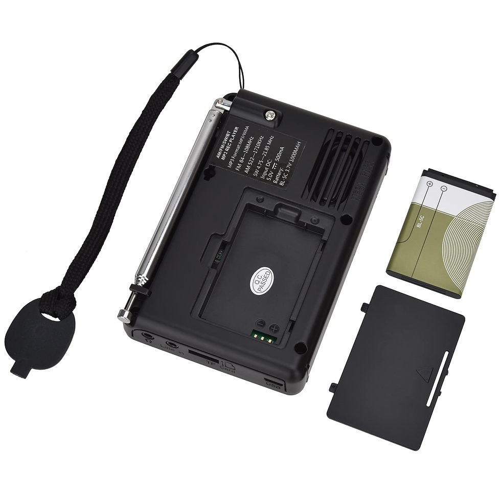 Thumbnail: Shortwave Radio, SW Radios Support LCD Display, AM FM Rechargeable Sleep