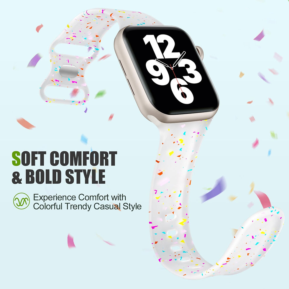 Thumbnail: Wepro Apple Watch Bands for 38mm/40mm/41mm iWatch, Silicone Sport Band