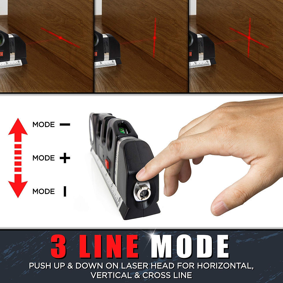 Thumbnail: Stud & Device (Laser Level Leveler, Ruler) - Wall Scanner With Laser Can Be Used
