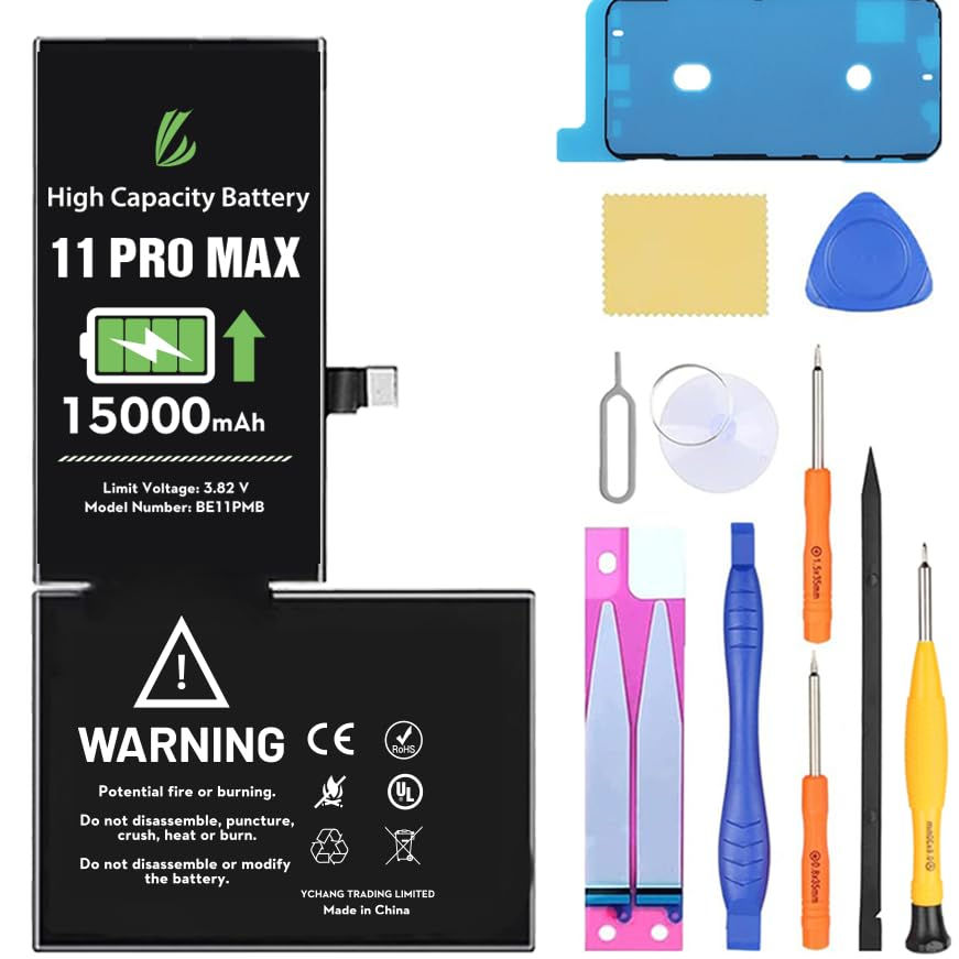 LL TRADER Battery for iPhone Pro Capacity 11 Max 15000 Battery for iPhone