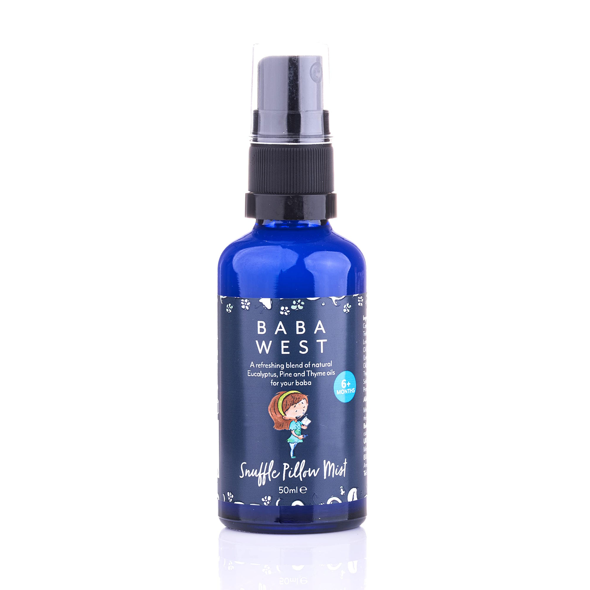 Baba West Snuffle Pillow Mist, 50ml, Natural Nasal Relief for Kids
