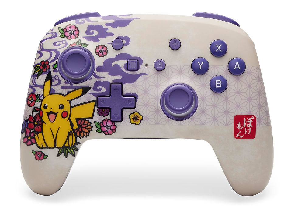 Thumbnail: PowerA Wireless Controller for Nintendo Switch, Pokémon Blossom, Bluetooth