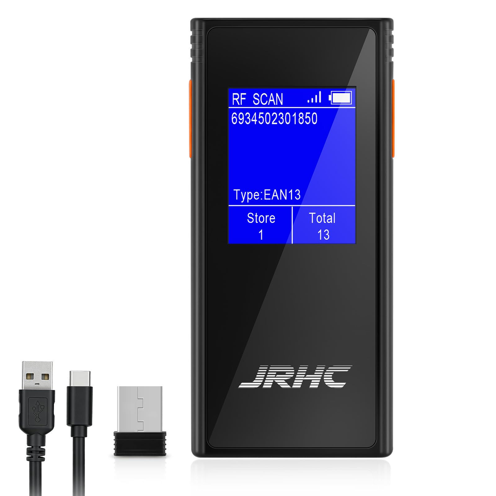 Barcode Scanner Wireless, Bar Code with 1D 2D Mini Display Screen, Portable