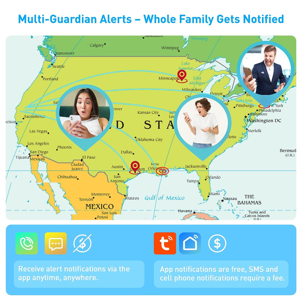 Thumbnail: WiFi with Button for Elderly - SOS Caregiver Pager System White Alert Watch