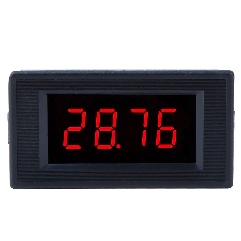 Thumbnail: Mini DC Voltmeter, 4-Digit LED Display, 500mV/1V/2V for Battery Measurement