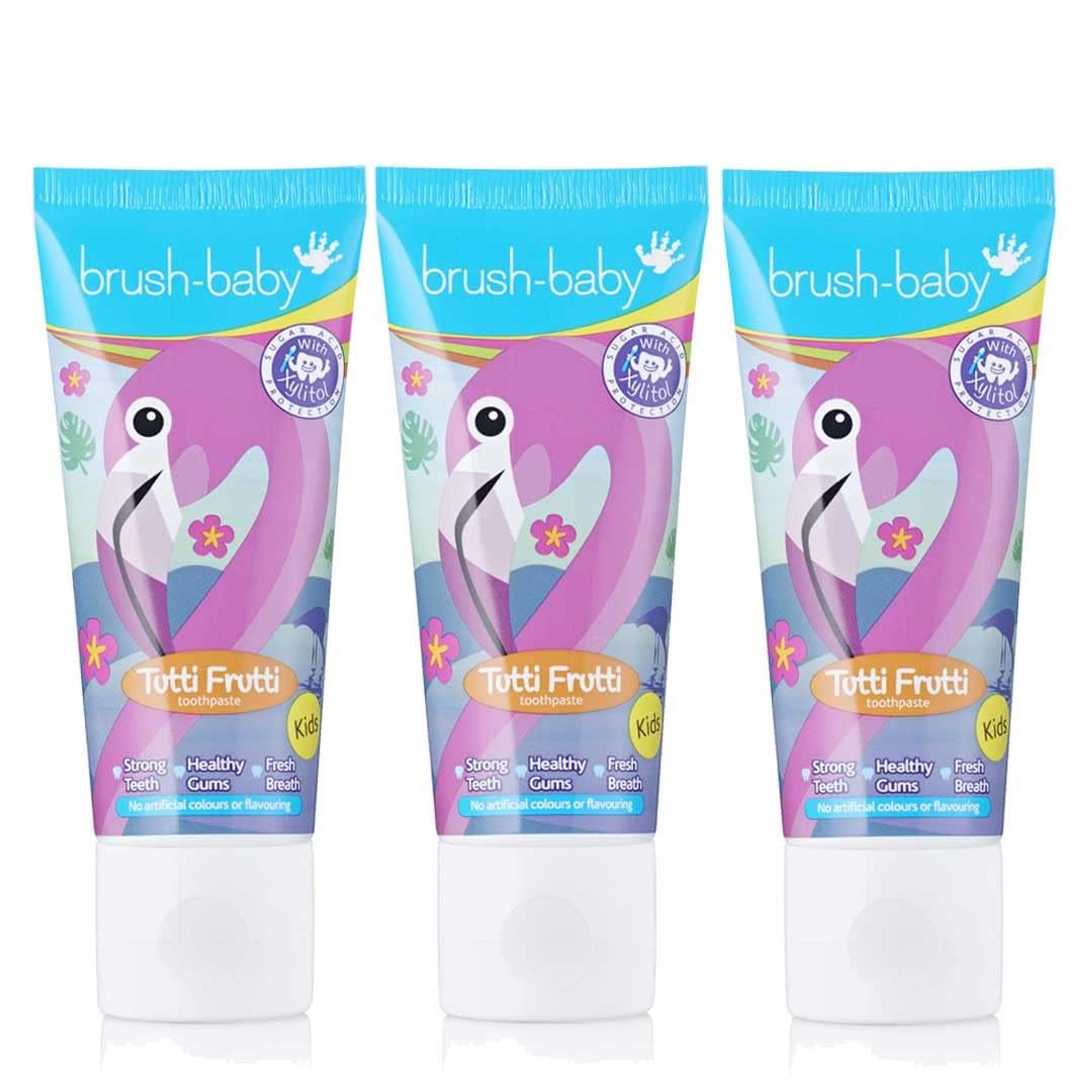 Brush-Baby Tutti Frutti Toothpaste, 3+ Years, 3 x 50ml, Fruity Flavor