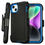 Thumbnail: iPhone 14 Case with Clip, Heavy Duty Military-Grade Protective Case (Black+Blue)