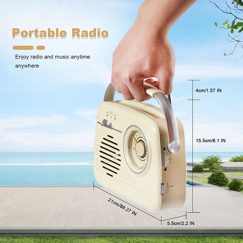Thumbnail: AM Radio Portable - Shortwave Battery FM Plug in Powered or Wall for Outdoor,