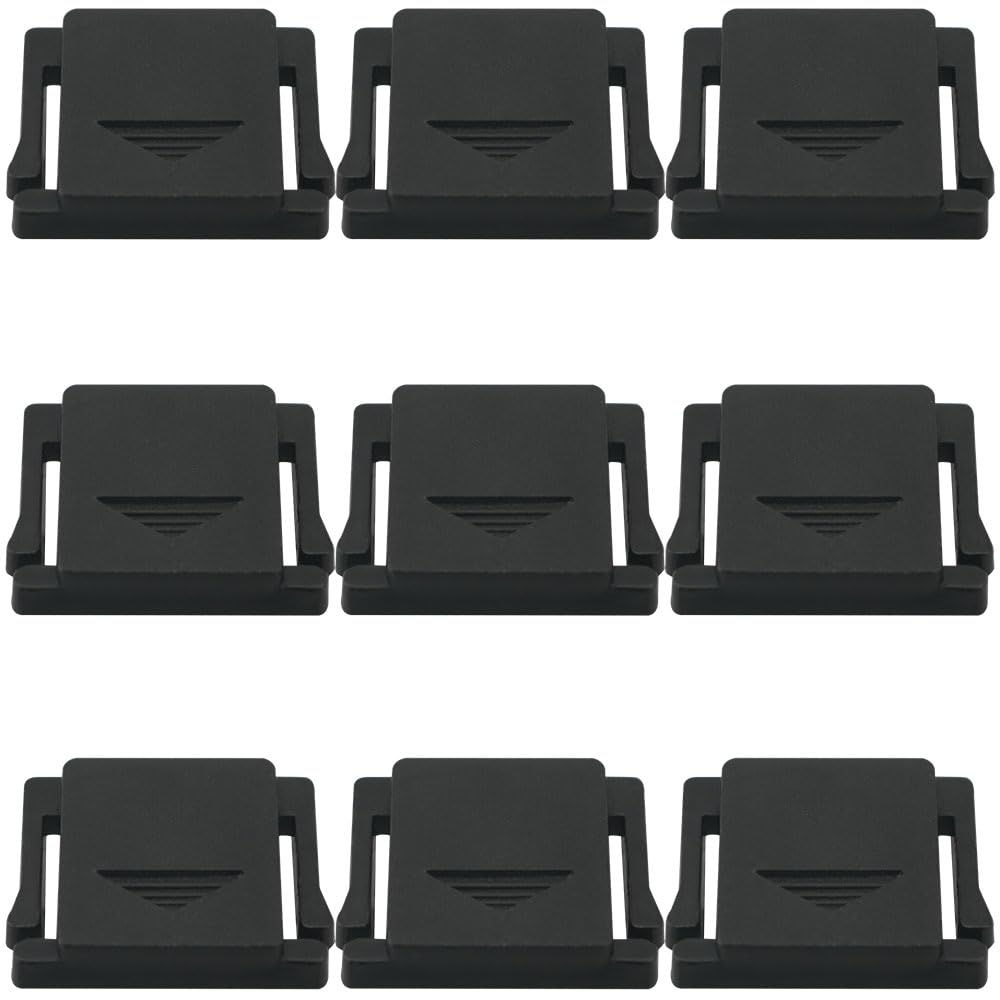 10PCS DSLR Hot Shoe Dustproof Universal Camera Flashlight Cover, Black