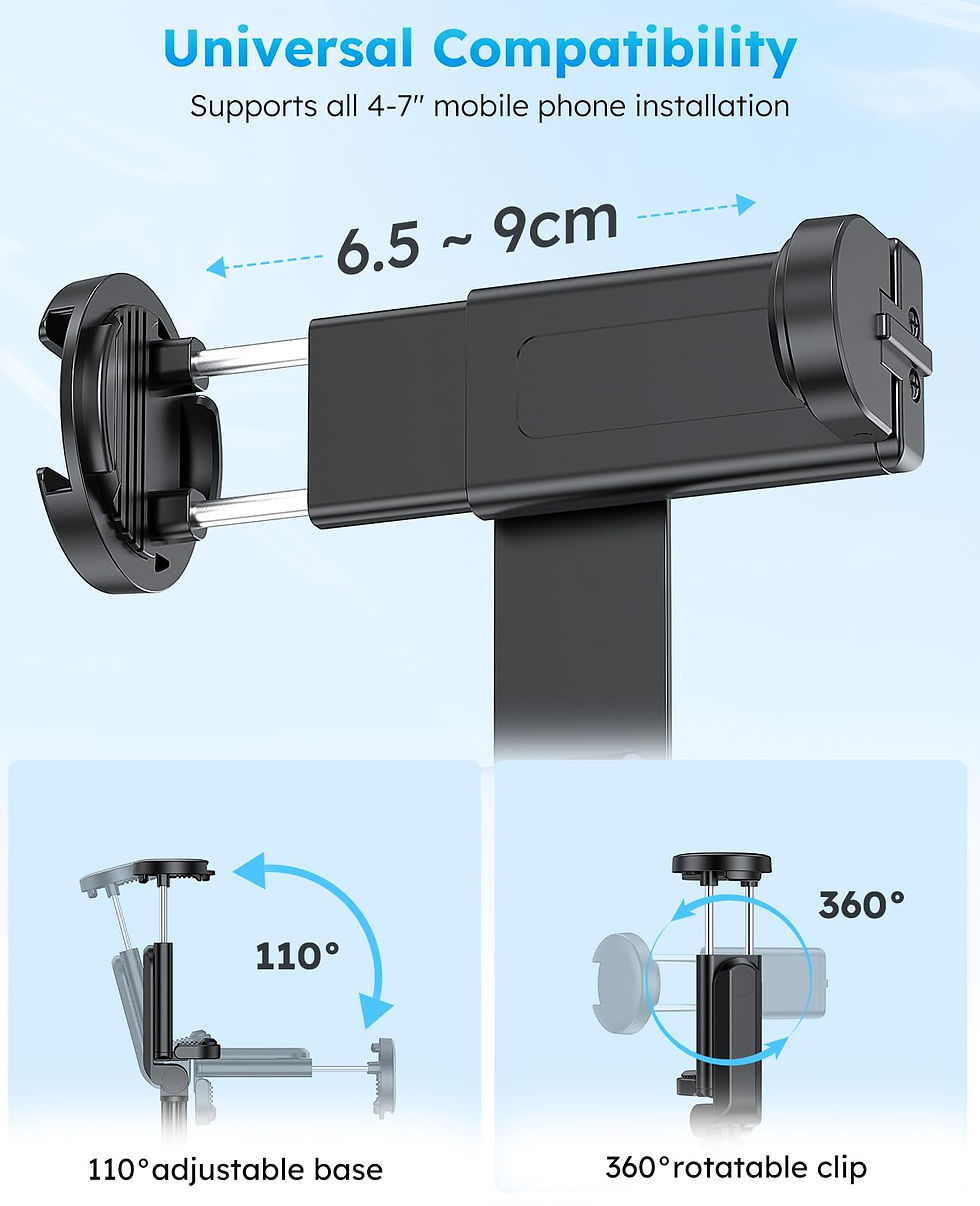 Thumbnail: VRIG 63" Phone Tripod & Selfie Stick, Bluetooth Shutter for iPhone 16/15/14/13
