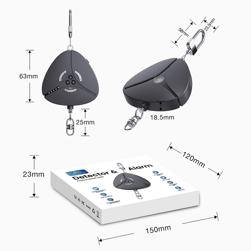 Thumbnail: GPS Tracker Detector & – Portable Signal Camera Alarm Black Hidden Detector