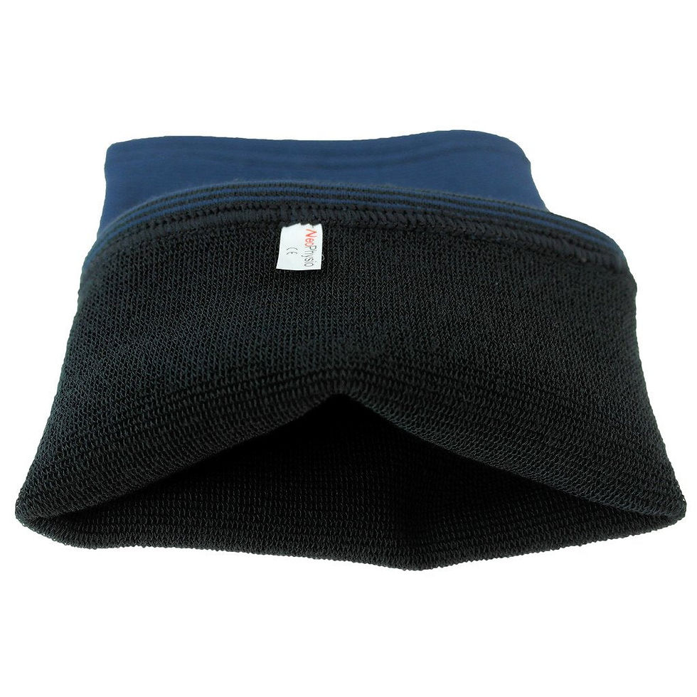 Thumbnail: NeoPhysio Compression Thigh Support, XXL, Navy Tubular Sleeve