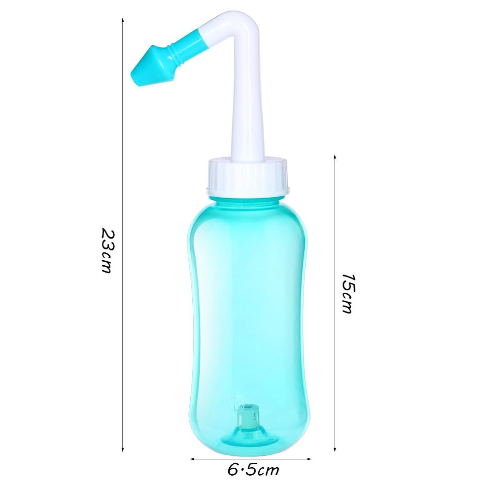 Thumbnail: Neti Pot Sinus Rinse Kit, BPA-Free 300ml Nasal Irrigation Bottle