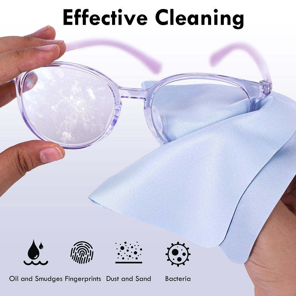 Thumbnail: Nadadora Microfiber Glasses Cleaning Cloths (10 Pack), Soft, Thickened