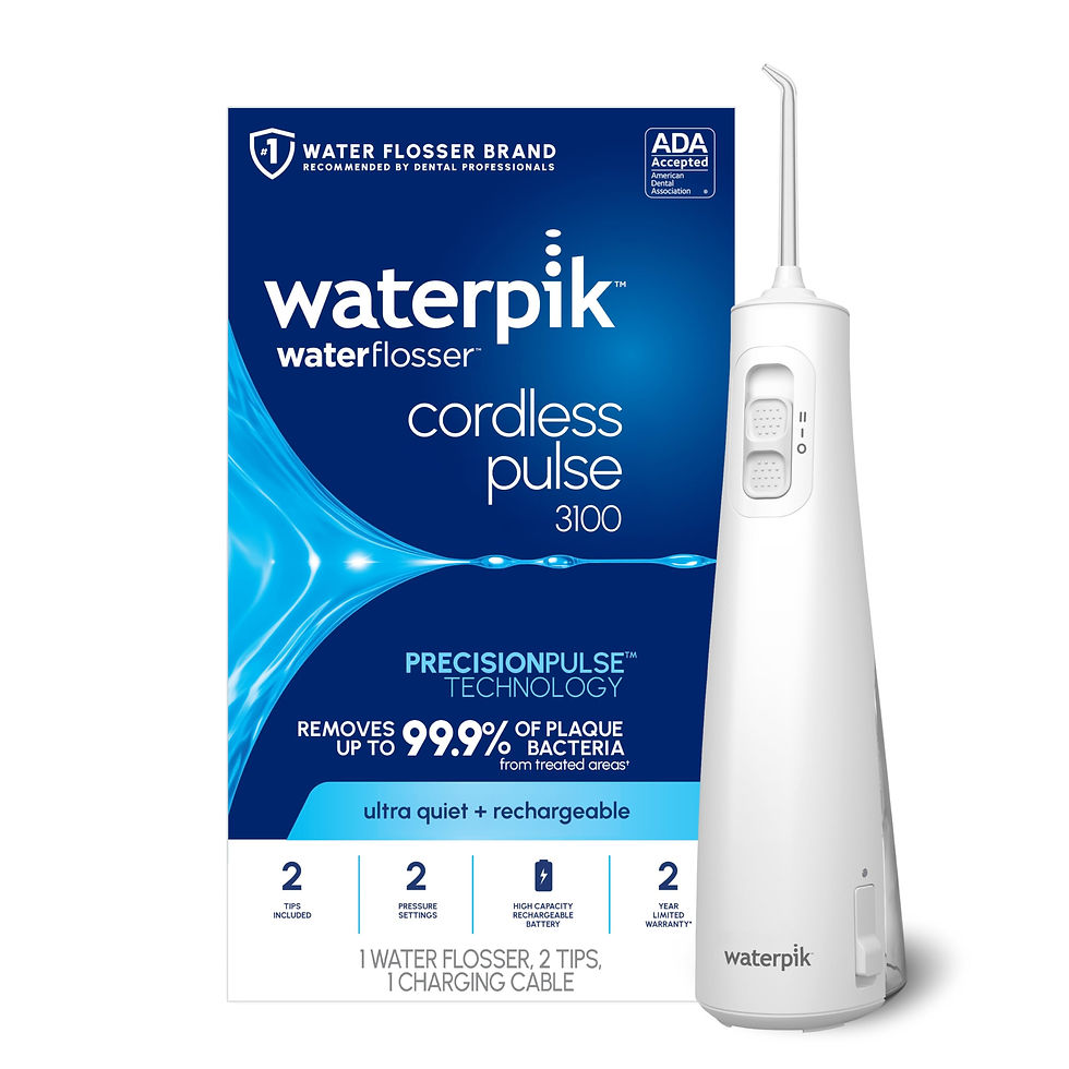 Thumbnail: Waterpik Cordless Pulse Portable Water Flosser for 3100 Rechargeable Gums,