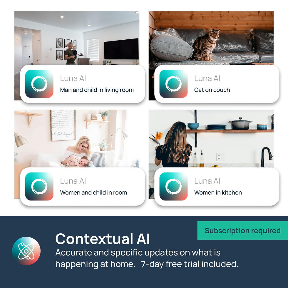 Thumbnail: Indoor Pan/Tilt Security Camera 360° Black, Night Vision, 2-Way Audio, Wi-Fi