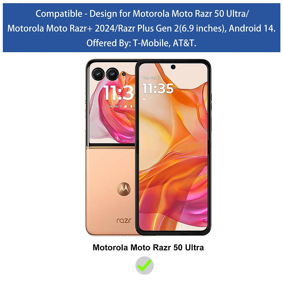 Thumbnail: Ailiber Motorola Razr+ 2024 Case, Rugged Shockproof with Kickstand, Black