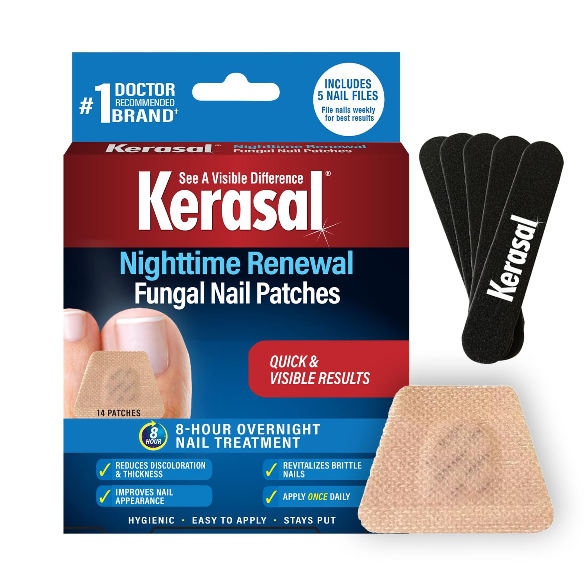 Kerasal Renewal Patches + Files - Count Nighttime 5 14 of - Kerasal Nail