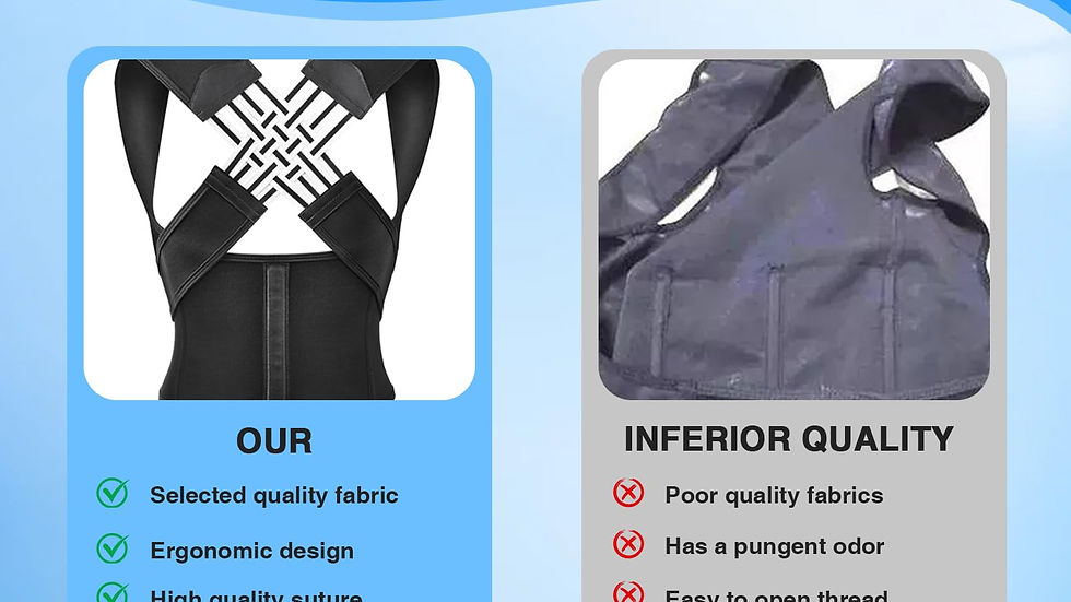 Thumbnail: Colaren Posture Correction Belt, Back Support for Scoliosis, Size L