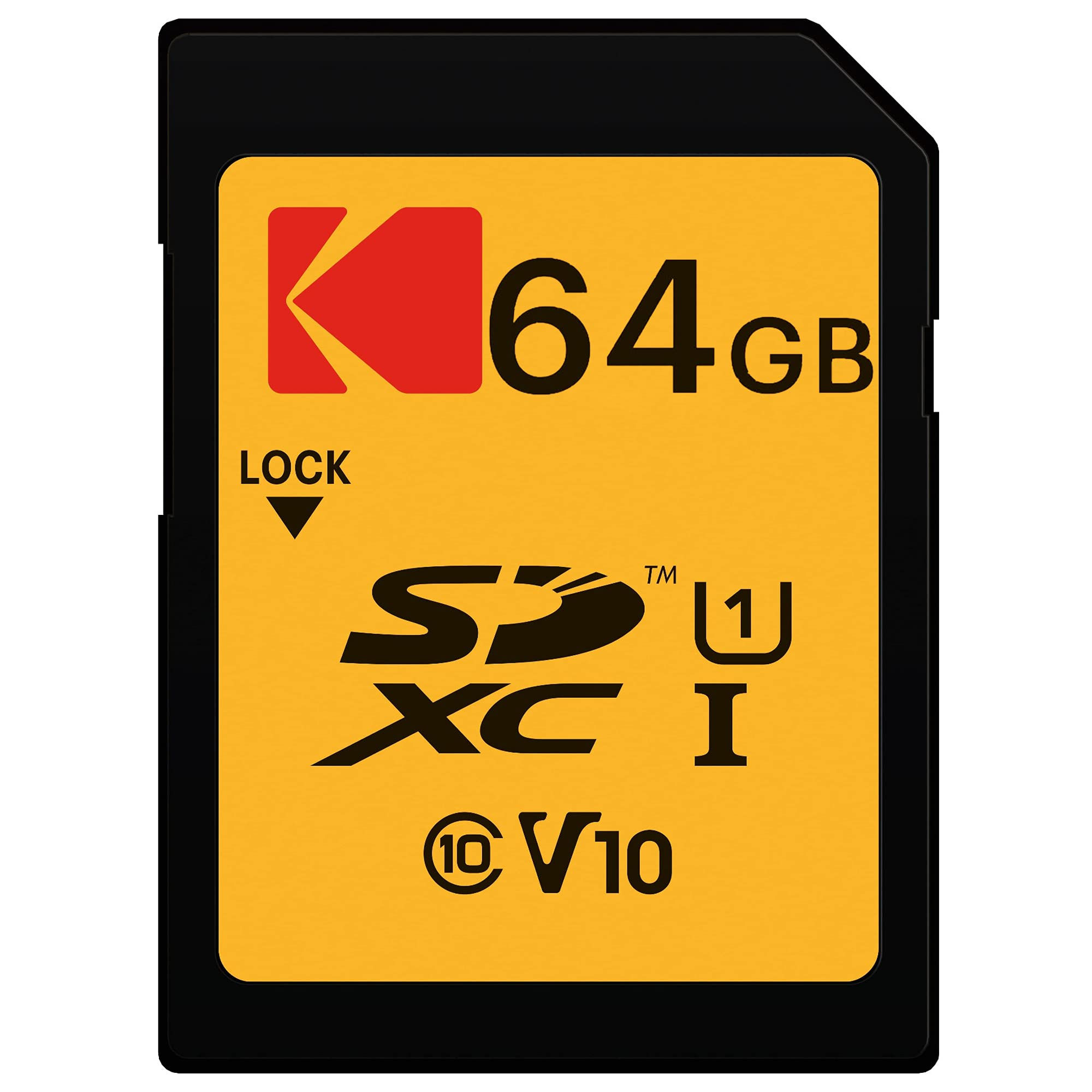 KODAK 64GB SD Card, 85MB/s Read Speed, Full HD Video, High-Res Photos
