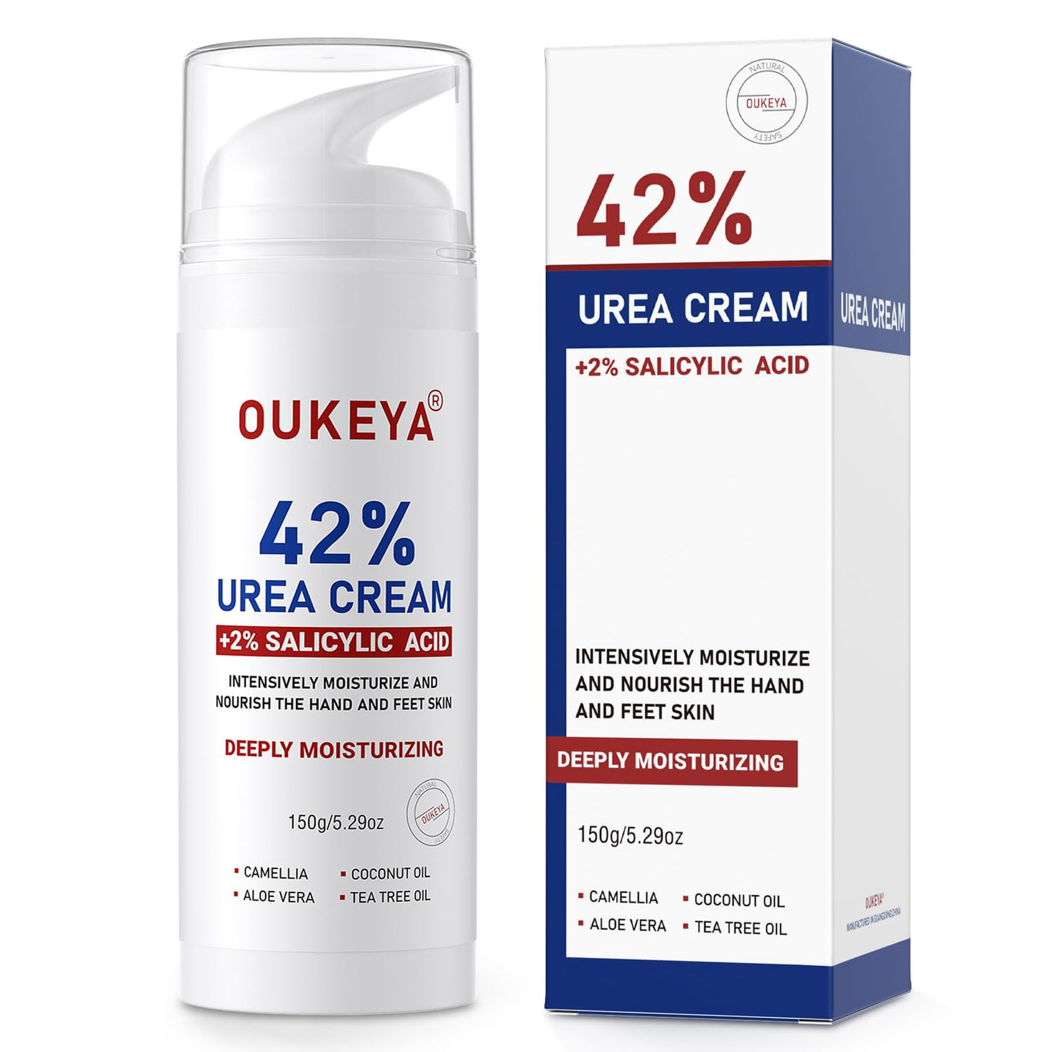 OUKEYA Urea with Salicylic Acid, Foot Cream 42% 2% for Dry, � for Feet,