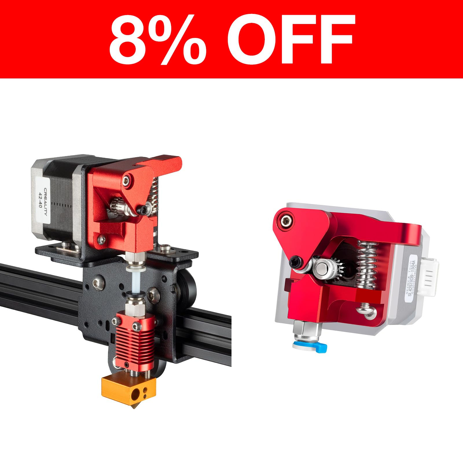 Ender Direct Drive Conversion Bracket Bundle with 3 Gear Metal Dual Extruder