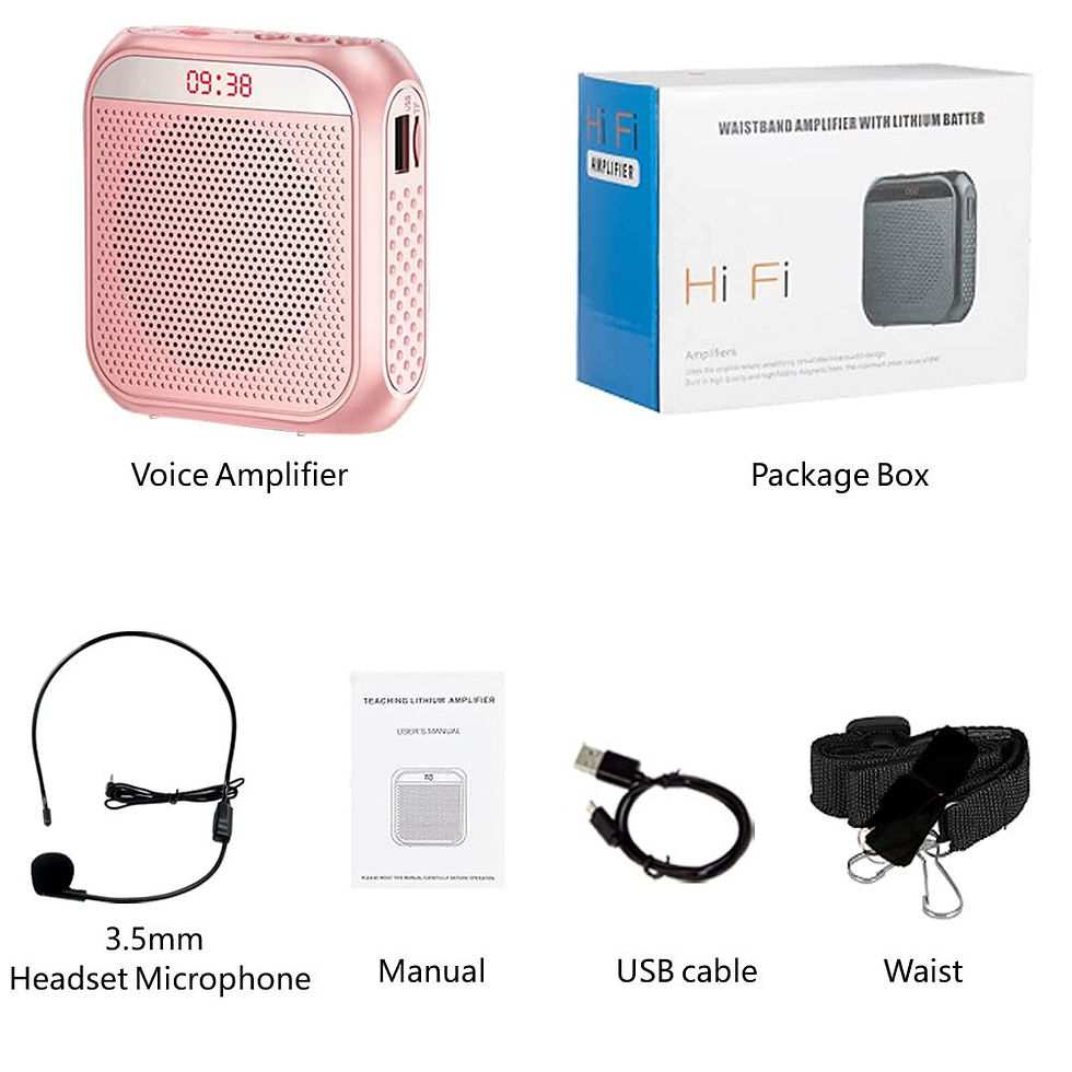 Thumbnail: Portable Voice for Teachers, Personal PA with Amplifier 2200mAh Rechargeable