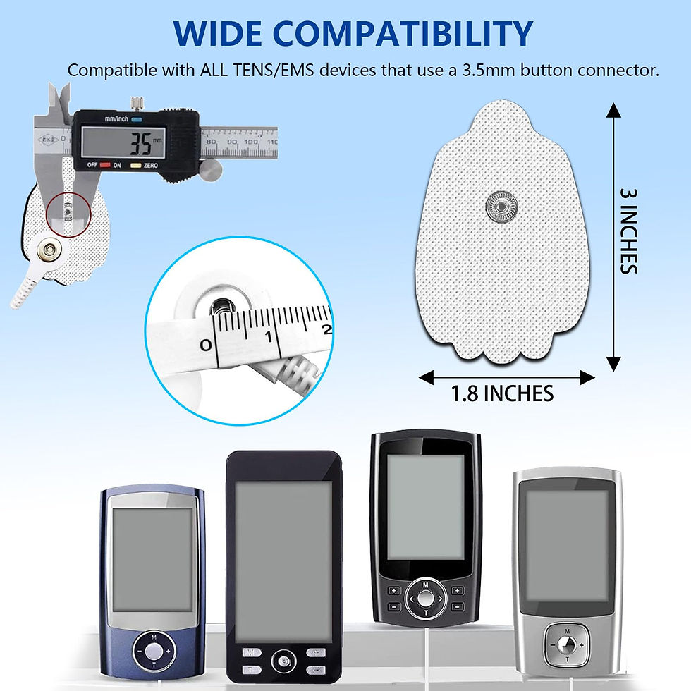 Thumbnail: TENS Unit Electrode Pads, Pcs Self-Adhesive Reusable Pads for VOVOU Latex-Free