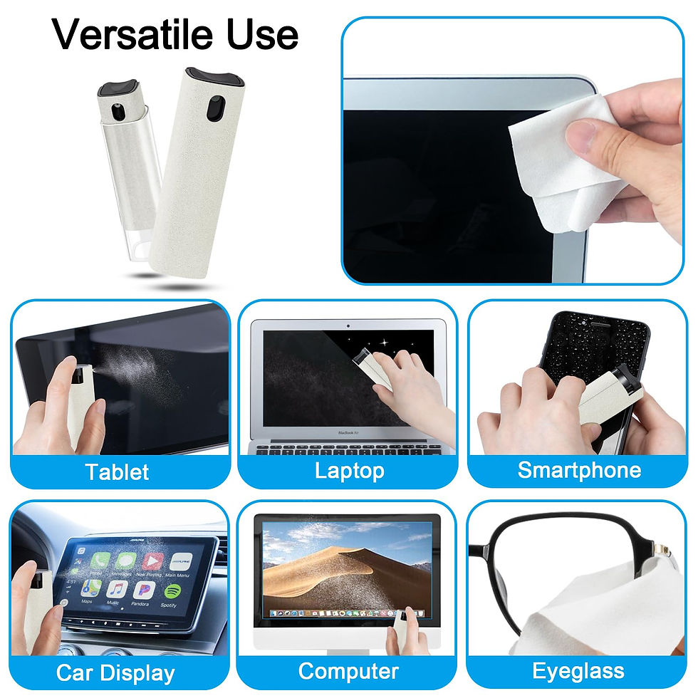 Thumbnail: walrfid 2Pcs Car Screen Cleaner, Laptop Screen Cleaner Kit, Cream